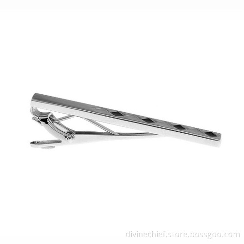 2016 Hot Selling Fashion Men Tie Clip With Black & Grey Paint